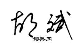 梁錦英胡斌草書個性簽名怎么寫