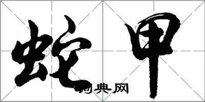 胡問遂蛇甲行書怎么寫