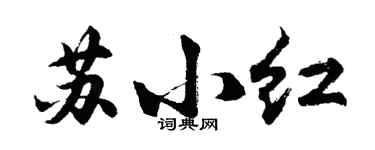 胡問遂蘇小紅行書個性簽名怎么寫