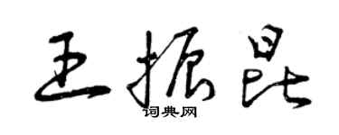 曾慶福王振昆草書個性簽名怎么寫