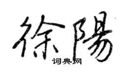 王正良徐陽行書個性簽名怎么寫