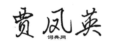 駱恆光賈鳳英行書個性簽名怎么寫