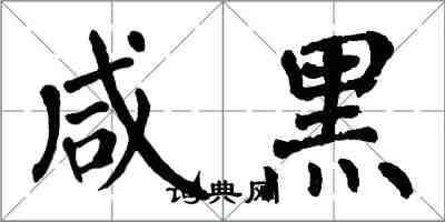 翁闓運鹹黑楷書怎么寫