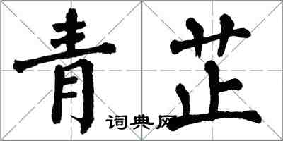 翁闓運青芷楷書怎么寫