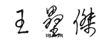 駱恆光王壘傑草書個性簽名怎么寫