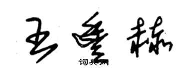 朱錫榮王豐赫草書個性簽名怎么寫