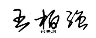 朱錫榮王柏強草書個性簽名怎么寫