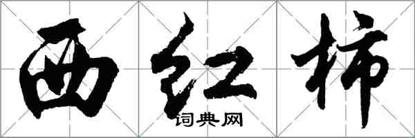 胡問遂西紅柿行書怎么寫