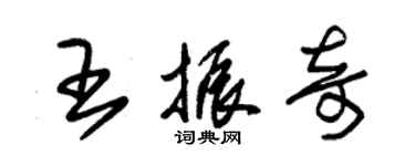 朱錫榮王振奇草書個性簽名怎么寫