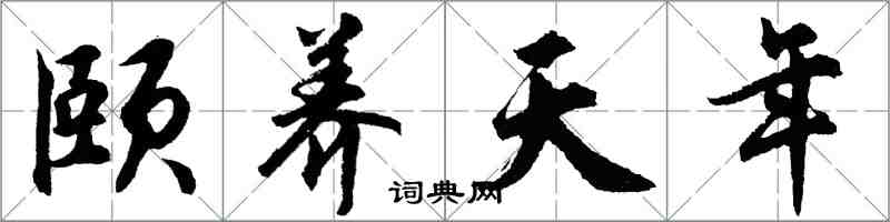 胡問遂頤養天年行書怎么寫