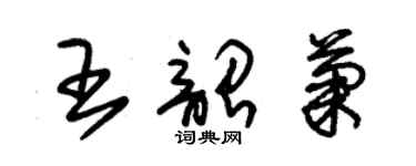 朱錫榮王韶菊草書個性簽名怎么寫