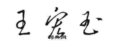 駱恆光王宏玉草書個性簽名怎么寫