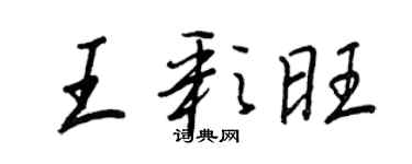 王正良王彩旺行書個性簽名怎么寫