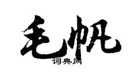 胡問遂毛帆行書個性簽名怎么寫