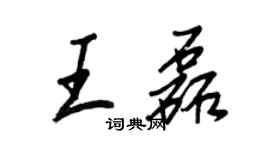 王正良王磊行書個性簽名怎么寫