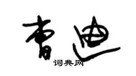 朱錫榮曹迪草書個性簽名怎么寫