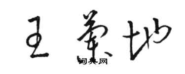 駱恆光王蘭地草書個性簽名怎么寫