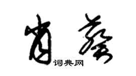 朱錫榮肖葵草書個性簽名怎么寫