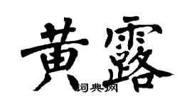 翁闓運黃露楷書個性簽名怎么寫