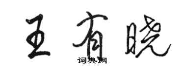 駱恆光王有曉行書個性簽名怎么寫