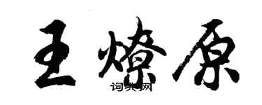 胡問遂王燎原行書個性簽名怎么寫