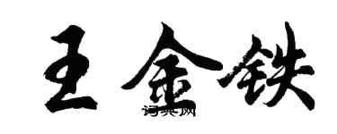 胡問遂王金鐵行書個性簽名怎么寫