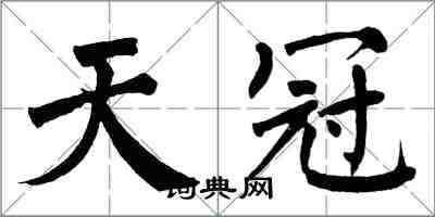 翁闓運天冠楷書怎么寫