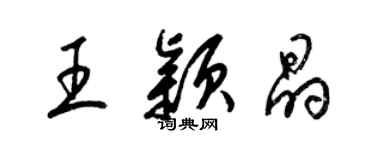 梁錦英王穎晶草書個性簽名怎么寫