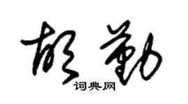 朱錫榮胡勤草書個性簽名怎么寫