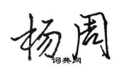 駱恆光楊周行書個性簽名怎么寫