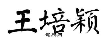翁闓運王培穎楷書個性簽名怎么寫