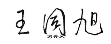 駱恆光王同旭草書個性簽名怎么寫