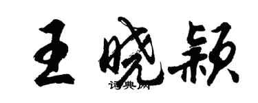 胡問遂王曉穎行書個性簽名怎么寫