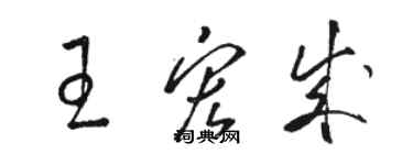 駱恆光王宏成草書個性簽名怎么寫