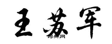 胡問遂王蘇軍行書個性簽名怎么寫