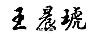 胡問遂王晨琥行書個性簽名怎么寫