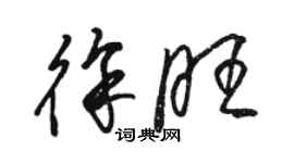 駱恆光徐旺草書個性簽名怎么寫