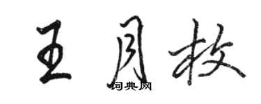 駱恆光王月枚行書個性簽名怎么寫