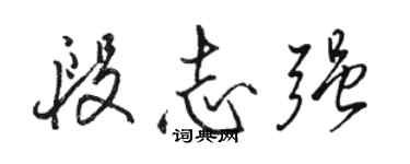 駱恆光段志強行書個性簽名怎么寫