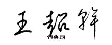 梁錦英王超乾草書個性簽名怎么寫