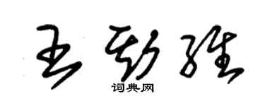 朱錫榮王斯維草書個性簽名怎么寫