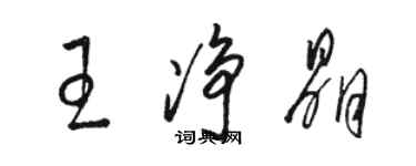 駱恆光王淨晶草書個性簽名怎么寫