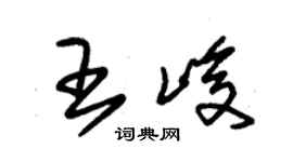 朱錫榮王峻草書個性簽名怎么寫