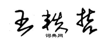 朱錫榮王軼哲草書個性簽名怎么寫