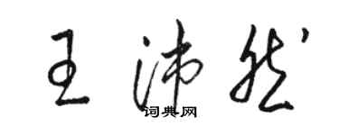 駱恆光王沛然草書個性簽名怎么寫