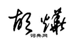 朱錫榮胡燁草書個性簽名怎么寫