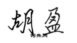 駱恆光胡盈行書個性簽名怎么寫