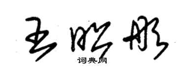 朱錫榮王昭彤草書個性簽名怎么寫