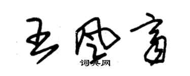 朱錫榮王風齊草書個性簽名怎么寫