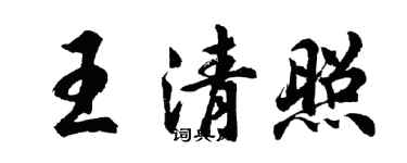胡問遂王清照行書個性簽名怎么寫